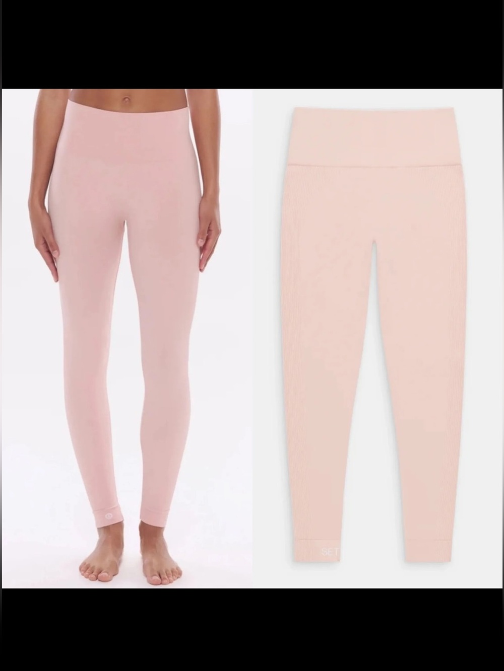 SET ACTIVE x Madhappy Sculptflex Ballerina Pink Seamless Leggings XS